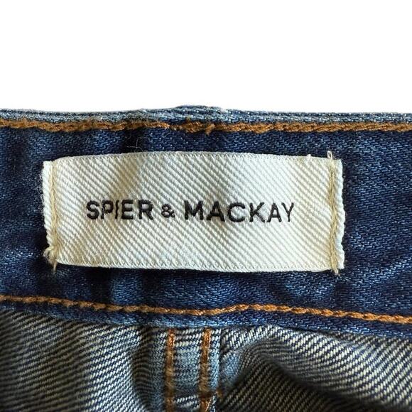 Spier & Mackay Jeans Mens 28X30 Slim Blue Denim Whiskers Straight Leg Midrise - Picture 6 of 11